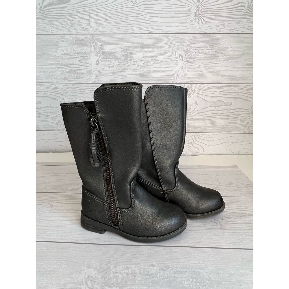 Toddler girls’ Target charcoal gray knee high boots Size 6